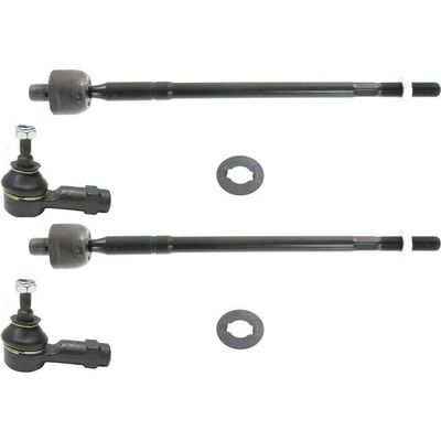 Replacement Tie Rod End Mechanics Choice for 2001-2006 Hyundai Elantra Front Left and Right Inner and Outer