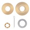 VIF Jason Marine Propeller Installation Hardware Kits fit Yamaha 60-85hp Outboard Motos, Thrust Washer/Spacer/Washer/Nut/Cotter Pin included view 3