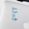 Decal Stickers of Flour Sugar Tea Coffee 2 (Azure Blue) (Set of 2) Premium Waterproof Vinyl Decal Stickers for Laptop Phone Accessory Helmet Car Window Mug Tuber Cup Door Wall - ANDstic110774BE view 3