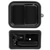 LUJUNTEC 1997-2004 for Jeep for Wrangler - Interior & Exterior Front Door Handle Set - Driver Side - 2pcs - Black - OEM Replacement Parts 55176383AE, 79398, 55176477, 55176477AB, 79540 view 1