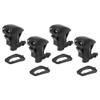 X AUTOHAUX 4pcs Car Front Windshield Washer Nozzle with Rubber Gasket for Toyota Camry Tacoma Sienna Solara Prius Matrix Replace of 85381-44010 Jet Spray Single view 1