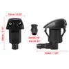 X AUTOHAUX 4pcs Car Front Windshield Washer Nozzle with Rubber Gasket for Toyota Camry Tacoma Sienna Solara Prius Matrix Replace of 85381-44010 Jet Spray Single view 3