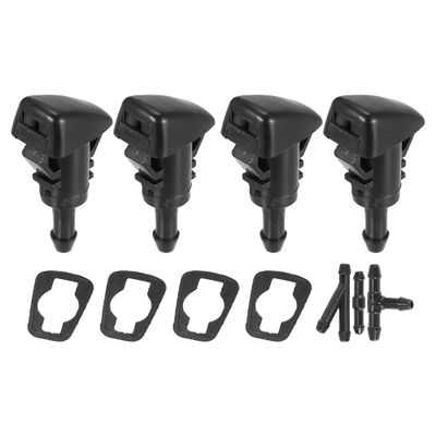 X AUTOHAUX 4pcs Car Front Windshield Wiper Washer Nozzle for Chrysler 200 2011-2014 for Jeep Patriot 2008-2017 68024312AB