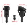X AUTOHAUX 4pcs Car Front Windshield Wiper Washer Nozzle for Chrysler 200 2011-2014 for Jeep Patriot 2008-2017 68024312AB view 3