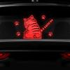 Vesvory Reflective Cat Moving Tail Car Wiper Stickers, Funny Cat Rear Windshield Wiper Decal Highly Reflective Vinyl Car Window Stickers and Decals (Red) view 1