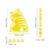 Vesvory Reflective Cat Moving Tail Car Wiper Stickers, Funny Cat Rear Windshield Wiper Decal Highly Reflective Vinyl Car Window Stickers and Decals (Red) view 3