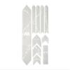 All Mountain Style Bike Frame Protector Extra - Universal Fit, 10-Piece Set for Down Tube, Chainstay, Cable Wear, High-Impact Honeycomb PVC view 2