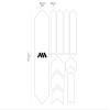 All Mountain Style Bike Frame Protector Extra - Universal Fit, 10-Piece Set for Down Tube, Chainstay, Cable Wear, High-Impact Honeycomb PVC view 3