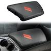 BOYOUS Car Armrest Cover Waterproof Center Console Pad Covers Scratch Resistance Box Cover Leather Protector Pad Decoration Accessories for Dodge Challenger 2015-2023(Carbon Fiber) view 1