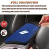 BOYOUS Car Armrest Cover Waterproof Center Console Pad Covers Scratch Resistance Box Cover Leather Protector Pad Decoration Accessories for Dodge Challenger 2015-2023(Carbon Fiber) view 3