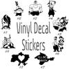 Ukrainian Spirit Design #1 Vinyl Decal Sticker Car Window Wall Laptop Glory to Ukraine Warier Kozak (Height: 4", Purple) view 2