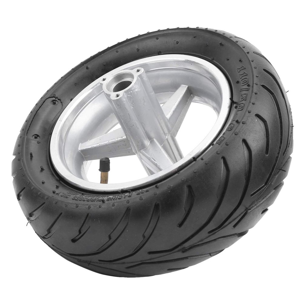 Pocket Bike Tire, Mini Pocket Inner Tube Anti-Skid Wheel Rim Thickened Rubber Rear Wheel Tire Pocket Bike Wheel Tyre Bike Accessories ATV/UTV Spare Parts Fit for Pocket Bike