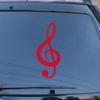 Treble Clef Decal Vinyl Sticker Music Notation No Background for Car Boat Laptop Cup Phone Choose Size Color (2'' x 0.9" (5cm x 2.2cm), Red) view 1