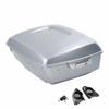 HR3 Color-Matched Barracuda Silver 13.7" King Tour Trunk Luggage w/Speaker Cut Outs Compatible with 2020 Ultra Limited FLHTK (Replace for OEM) view 1