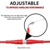 NIBBI Throttle Cable,71" Go Kart Throttle Cable,Universal Motorcycle Throttle Cable for Minibike Yamaha TaoTao Kymco SYM GY6 Scooter 125 150 Moped(RED) view 3
