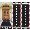10 Feet Long Racetrack Floor Running Racer Party Decoration Mat Fold Race Tracks Decor Running Mat Drag Car Racer Party Supplies for Road Racing Car Theme Birthday Sport Games, 2 Feet Wide(2 Pcs) view 1