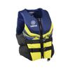 Yamaha Motor Corp. Men's Neoprene Two-Buckle PFD Life Jacket Vest (X-Large, Navy/Yellow/Black) (318 (MAR-22VNE)) view 2