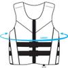 Yamaha Motor Corp. Men's Neoprene Two-Buckle PFD Life Jacket Vest (X-Large, Navy/Yellow/Black) (318 (MAR-22VNE)) view 4