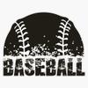 Baseball Bumper Sticker Vinyl Decal 5 inches view 1