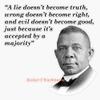Booker T. Washington Quote On Truth, Right, And Good Bumper Sticker Vinyl Decal 5" view 1