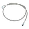 X AUTOHAUX 4AN Turbo Oil Feed Line 36" Length Stainless Steel Braided AN4 90 Degree Straight Hose End Pressure Remote Turbocharger Oil Drain Return Line view 1