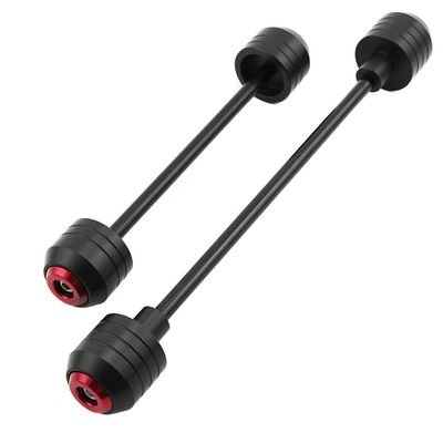 Crash Protector Frame Slider Compatible With NINJA 650 ZX6R ZX10R Z900 RS Z650 ZX14R ZX10RR Front Rear Wheel Axle Fork Swing Arm Crashing Pad Protection Plastic (Red,ZX-6R 2003-2004)