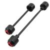 Crash Protector Frame Slider Compatible With NINJA 650 ZX6R ZX10R Z900 RS Z650 ZX14R ZX10RR Front Rear Wheel Axle Fork Swing Arm Crashing Pad Protection Plastic (Red,ZX-6R 2003-2004) view 1