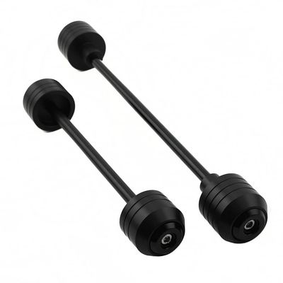 Crash Protector Frame Slider Compatible With NINJA ZX6R ZX10R ZX14R ZX10RR ZX6RR ZZR1400 Front Rear Wheel Axle Fork Swing Arm Crashing Pad Protection Plastic (Black,ZX-10R 2008-2009)