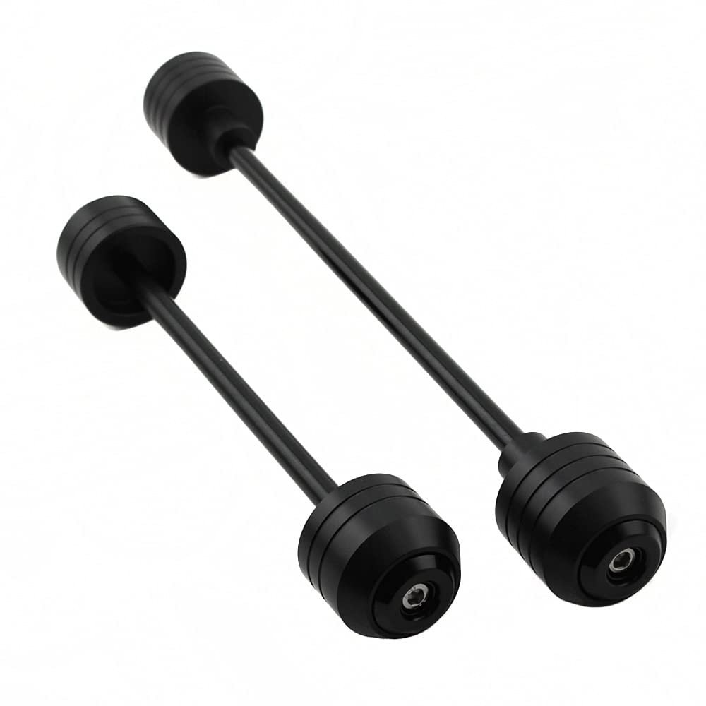 Crash Protector Frame Slider Compatible With NINJA ZX6R ZX10R ZX14R ZX10RR ZX6RR ZZR1400 Front Rear Wheel Axle Fork Swing Arm Crashing Pad Protection Plastic (Black,ZX-10R 2008-2009)