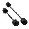 Crash Protector Frame Slider Compatible With NINJA ZX6R ZX10R ZX14R ZX10RR ZX6RR ZZR1400 Front Rear Wheel Axle Fork Swing Arm Crashing Pad Protection Plastic (Black,ZX-10R 2008-2009) view 1