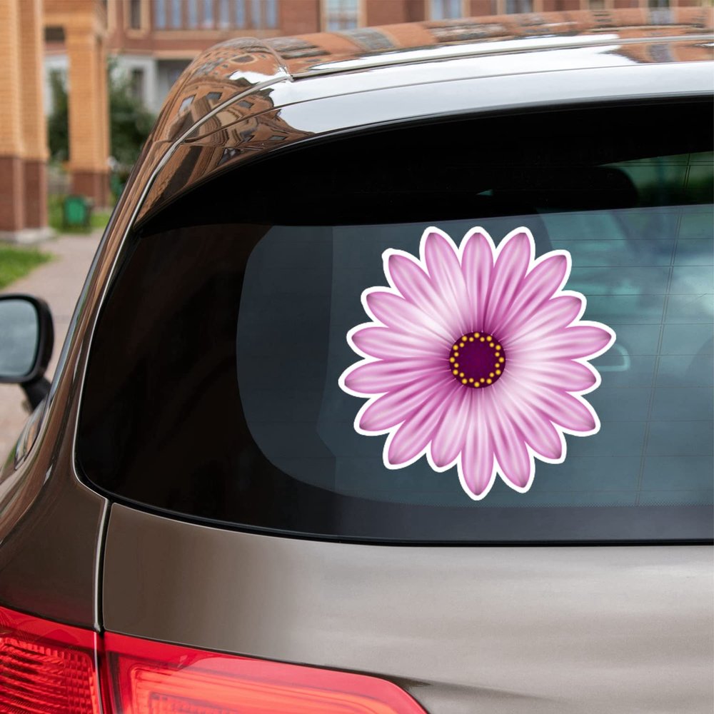 Daisy Flower Collection Daisies Vinyl Decal Sticker for Car Boat Laptop Reflective Glossy Choose Size 032202 (14'' x 13.8" (35.6cm x 35.1cm), Reflective)