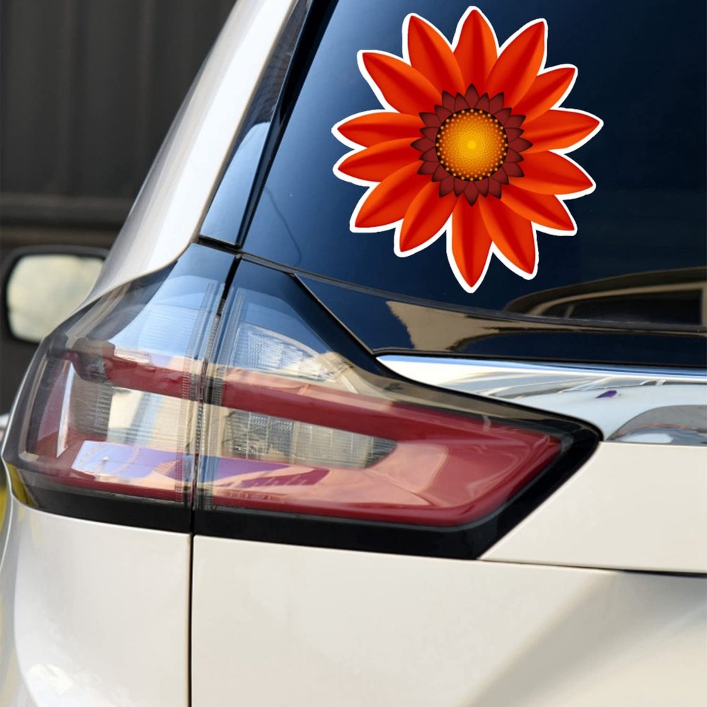 Daisy Flower Collection Daisies Vinyl Decal Sticker for Car Boat Laptop Reflective Glossy Choose Size 032210 (6'' x 5.7" (15.2cm x 14.4cm), Reflective)