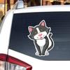 Cute Cat Kitty Vinyl Decal Sticker for Car Boat Laptop Reflective Glossy Choose Size 032202 (16'' x 11.8" (40.6cm x 30cm), Reflective) view 1