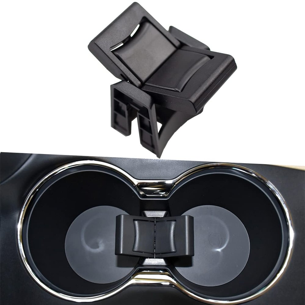 RLB-HILON Cup Holder Insert Divider Compatible with Toyota Highlander 2014 2015 2016 2017 2018 2019 2020 Year
