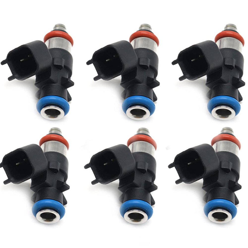 LadyCent 6Pcs Fuel Injectors OEM # 0280158233 0-280-158-233 0 280 158 233, for Chrysler, for Dodge, for Jeep, for Ram