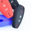 OTMIK Silicone Car Key Cover Case Compatible with Ford Focus Kuga Accessories Soft Car Key Shell 3 Buttons (Blue) view 4