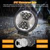 2PCS Round LED Pods Driving Lights Bar with Amber DRL Light - 117W 12000LM Flood Spot Combo Beam Working Light Pod Off Road for Trucks view 3