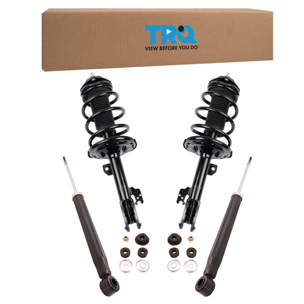 TRQ Front and Rear Complete Strut Assembly & Shock Absorber Kit Complete