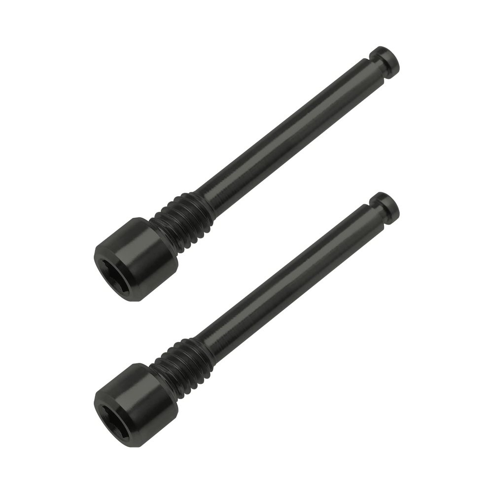 SING F LTD 2PCS M4 Titanium Bolts for Bicycle Disc Brake Pad Threaded Pin Inserts Screw Disc Brake Pad Pin Axle for Threaded Hydraulic Disk Caliper Black