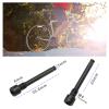 SING F LTD 2PCS M4 Titanium Bolts for Bicycle Disc Brake Pad Threaded Pin Inserts Screw Disc Brake Pad Pin Axle for Threaded Hydraulic Disk Caliper Black view 3