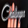 Dodge Challenger Script Steel Magnet - Grey (Magnet - 7" X 1.5") view 1