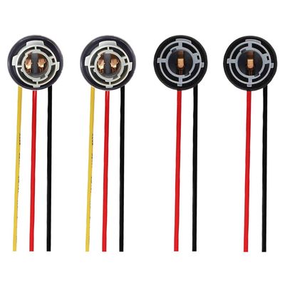 BlyilyB 2PCS 1156 BA15S Sockets For Automotive Cornering Turn Signal Brake Tail Light Bulbs And 2PCS 1157 BAY15D Replacement Sockets for Brake Stop Turn Signal Tail Bulbs