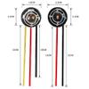 BlyilyB 2PCS 1156 BA15S Sockets For Automotive Cornering Turn Signal Brake Tail Light Bulbs And 2PCS 1157 BAY15D Replacement Sockets for Brake Stop Turn Signal Tail Bulbs view 2