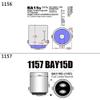 BlyilyB 2PCS 1156 BA15S Sockets For Automotive Cornering Turn Signal Brake Tail Light Bulbs And 2PCS 1157 BAY15D Replacement Sockets for Brake Stop Turn Signal Tail Bulbs view 3