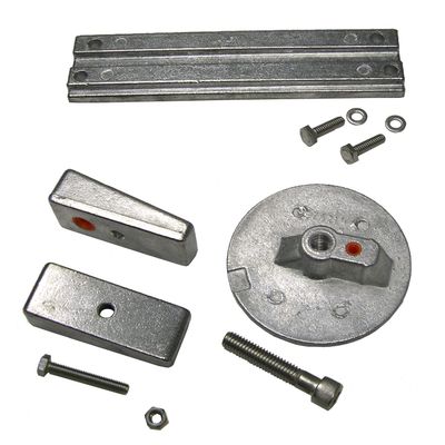 Zinc Anode Kit for Mercury Verado 4 Cylinder Outboards Includes Hardware Replaces Mercury 97-8M0107551, Quicksilver 97-8M0107550, Tecnoseal 20814, Seachoice 95101, Martyr CMVERADO4KITZ
