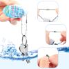 Yinkin 6 Pack Boat Key Floating Keychain Tropical Beach Floating Keychain Oval Buoy Foam Fishing Personalized Key Ring Water for Boating Sailing view 3