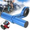 Cuifati Handlebar Bracket Extension Handlebar Extender 14lbs/6kg Load Bearing Bracket for Motorcycle (Blue) view 2