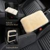 IRIWOOL Sheepskin Armrest Cover Auto Center Armrest Cover Car Soft Console Pad, Fluffy Wool Auto Center Console Cover for Most Car Arm Rest Decoration Protector 7 x 13 Inch (Shearling, Deep Rose) view 3