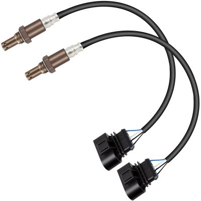 QIJIAUTO O2 Oxygen Sensor Upstream Downstream for Audi A4 A6 1996-1999 & for VW for Passat 1998-2000 - 4 Wire Lambda Sensor, Direct Fit, Improves Fuel Efficiency, Fixes Engine Light (2 Pack)