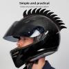 Wakauto Helmet Mohawk Wig Adhesive Mohawk Helmet Decals for Cars Helmet Bicycle Ski Snowboard Helmet Hair Patches Costumes Helmet Accessory view 2